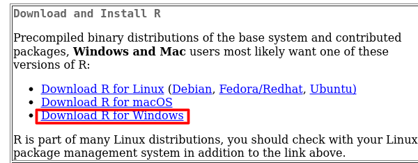 Choosing the operating system