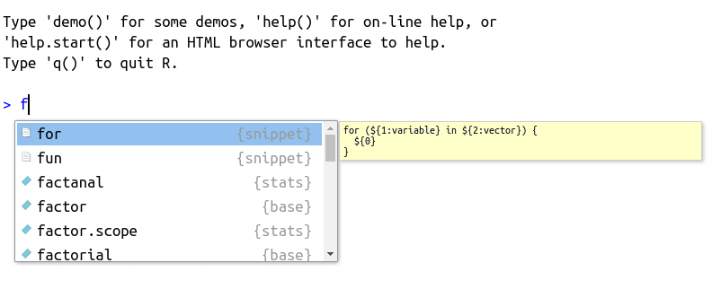 Usage of autocomplete for object name